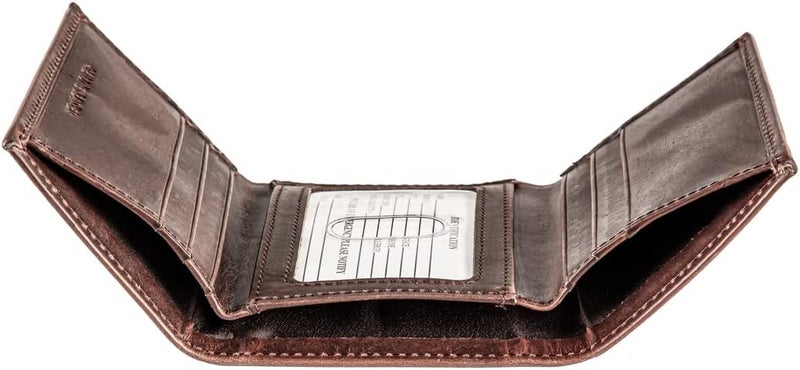 EVERGREEN Team Sports America NFL Kansas City Chiefs Brown Wallet | Tri-Fold | Officially Licensed Stamped Logo | Made of Leather | Money and Card Organizer | Gift Box Included - Image 3